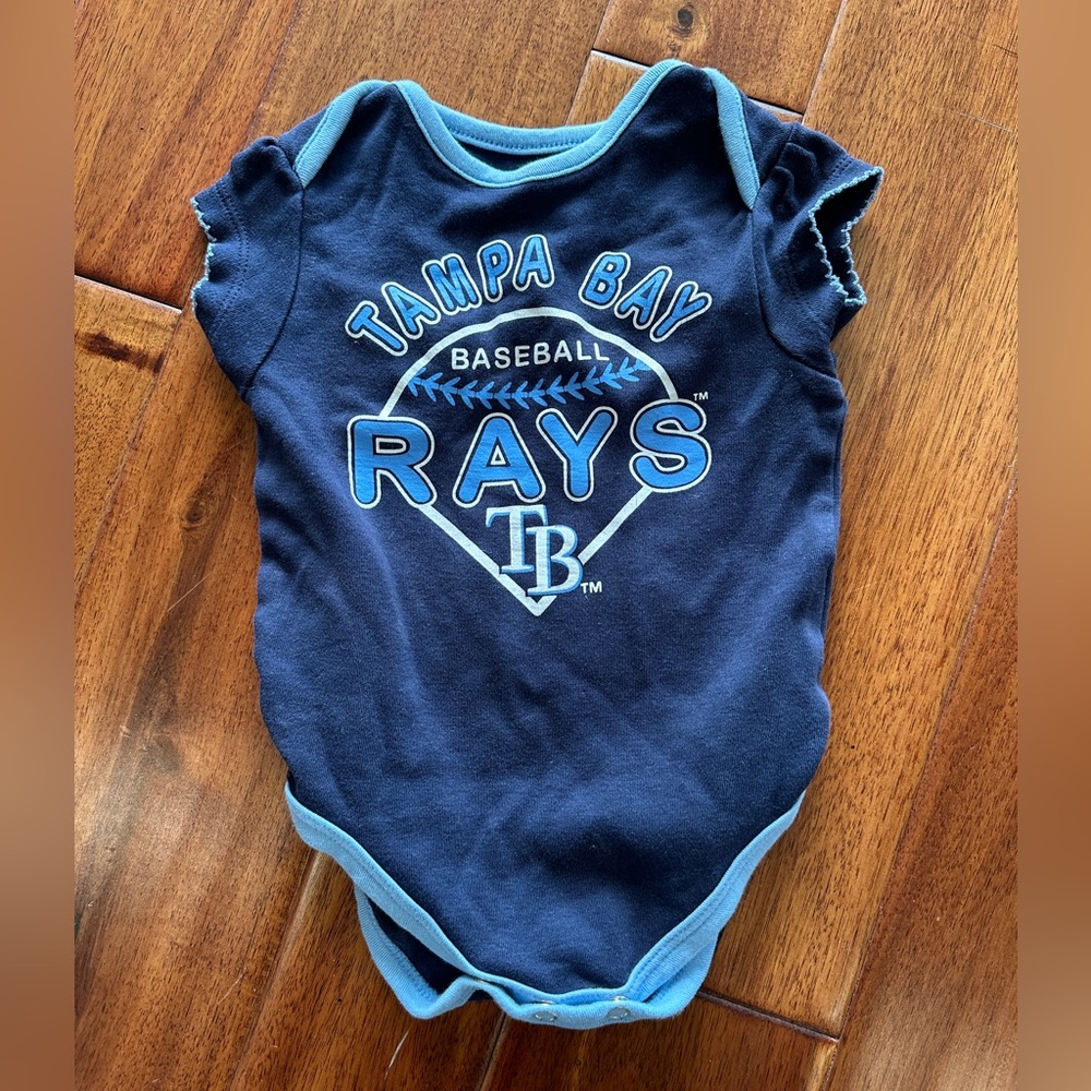 Genuine Merchandise Infant Bodysuit - Navy and Light Blue